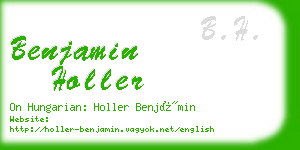 benjamin holler business card